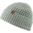 thumbnail image 2 of Waffle Knit Beanie Sherpa Lining Skull Cap Cuffed Ski Winter Hat, 2 of 7