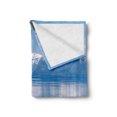 thumbnail image 2 of Landscape Soft Flannel Fleece Blanket, Blue Waters of Lake Tahoe Snowy Mountains Pine Trees Rocks Relax Shore, Cozy Plush for Indoor and Outdoor Use, 50" x 70", Pale Blue Green Grey, by Ambesonne, 2 of 5