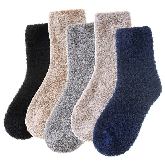 Womens Fuzzy Slipper Socks Soft Cozy Fluffy Microfiber Winter Warm Plush Sleep Christmas Socks