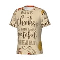 thumbnail image 3 of Rocae Thanksgiving With A Grateful Heart for Men's Moisture-Wicking Crew Tee - T-Shirt for Sports, Outdoor Activities, and Casual WearSmall, 3 of 9
