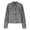 Grey, variant on Jackets For Women Casual Button Down Cropped Jacket Fall Long Sleeve Outerwear Coats (Pink S)