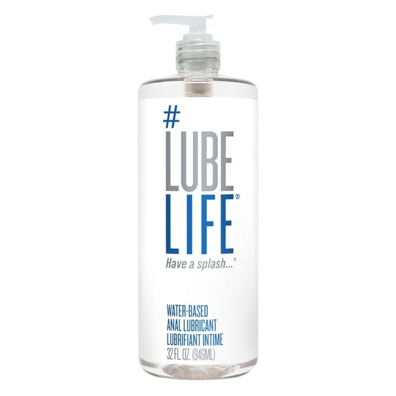 #LubeLife Water-Based Anal Lubricant, Personal Backdoor Lube for Men, Women and Couples, 32 fl oz