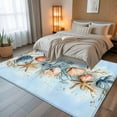 thumbnail image 5 of 8x10 Area Rugs, Blue Coastal Non-Skid Rubber Backing Large Rectangle Rugs - Living Room Bedroom Home Office, Summer Nautical Beach Conch Starfish Coral Indoor Floor Mat Carpets Washable Rug, 5 of 9