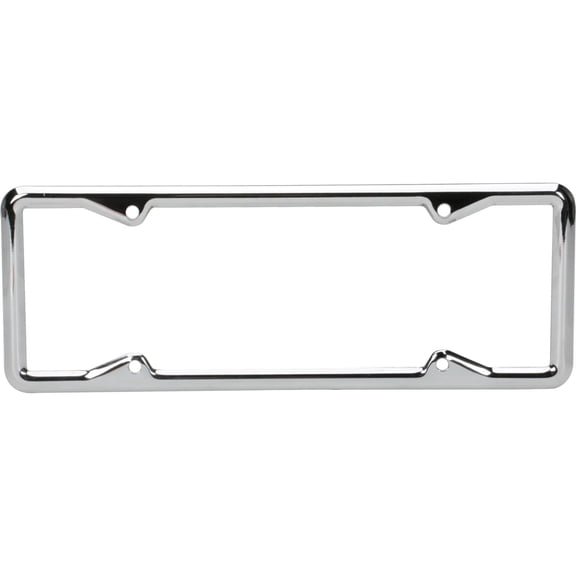 Model A License Plate Frame, 14-1/4in x 5-1/4", Chrome