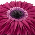 thumbnail image 6 of JWH 3D Handmade Round Hot Pink Decorative Soft Velvet Flower Pillows Room Decor 14inch, 6 of 7