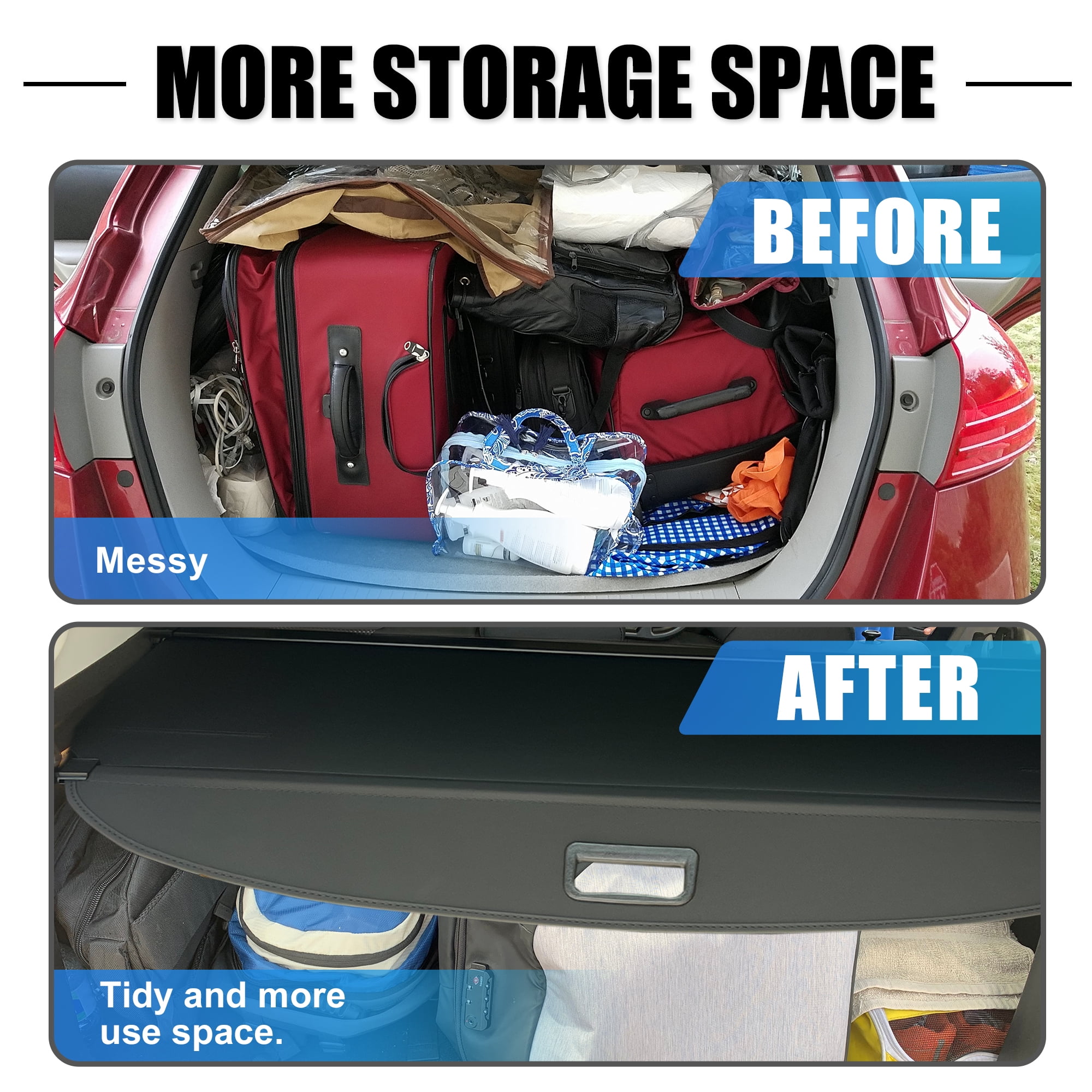 Unique Bargains Retractable Cargo Cover Rear Trunk Cover Shield Shade for BMW X5 2008-2018