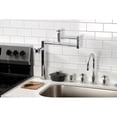thumbnail image 2 of Kingston Brass KS8701DX Concord Deck Mount Pot Filler Faucet, Polished Chrome, 2 of 8