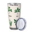 thumbnail image 2 of Goofa Herbs for 20 oz Skinny Tumbler Stainless Steel Coffee Mug Slim Vacuum Insulated Travel Cup Car Cup-Straw Three-piece Set, 2 of 8