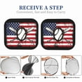 thumbnail image 6 of Gukieu Vintage Baseball American Flag Print Car Windshield Sun Visor, Foldable Anti-UV Car Sun Visor Suitable for Vans, Trucks Car Accessories-Small, 6 of 6