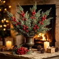 thumbnail image 2 of 2026 Christmas Home Party Decoration Christmas Artificial Branches For Vase Fillers Home Table Mantel Christmas House Decor Christmas Celebration Party Supplies, 2 of 7