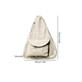 thumbnail image 3 of Bolsa De Pecho Bolso de pecho para mujer, bandolera de lona informal, bandolera de moda (blanco) Likrtyny Para Estrenar, 3 of 3