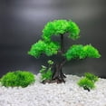 thumbnail image 3 of Juego de plantas artificiales de plástico para acuario mediano/9,4" (verde) Rojo Verde MX-0128833FYD, 3 of 5