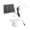White, variant on 8W Solar Operated 4 Inch Exhaust Fan For Outdoor Ventilation In Coops Greenhouses Bathrooms Energy Efficient