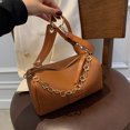 thumbnail image 2 of Sywqhk Moda Mujer Pu Cuero Lychee Axila Bolsos Casual Cadena Bolsos (Marrón) Sywqhk Para estrenar, 2 of 7