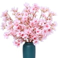 thumbnail image 1 of Ramas artificiales de cerezo SITUMEIZI con 16 flores x6, 1 of 7