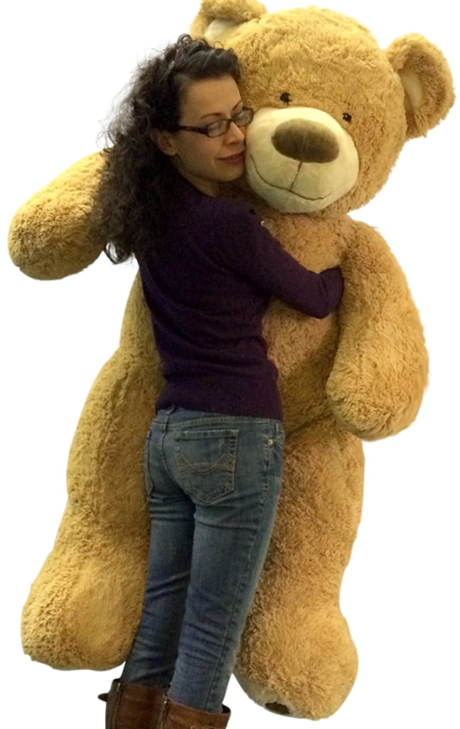 5 Foot Giant Teddy Bear Huge Soft Tan with Bigfoot Paws Giant Stuffed Animal 60 Inch - Walmart.com