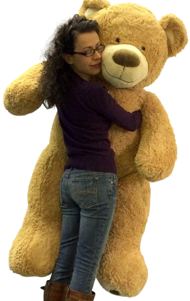 5 Foot Giant Teddy Bear Huge Soft Tan with Bigfoot Paws Giant Stuffed Animal 60 Inch - image 1 of 13