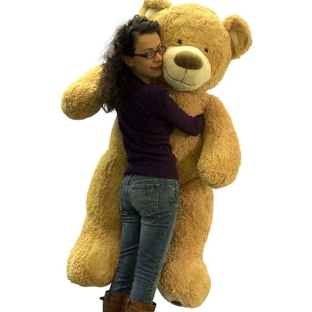 5 Foot Giant Teddy Bear Huge Soft Tan with Bigfoot Paws Giant Stuffed Animal 60 Inch
