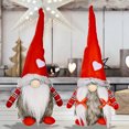 thumbnail image 2 of 2022 New Year Merry Christmas Pendant Faceless Santa Gray Gnome Plush Doll Ornament Xmas Tree Table Decoration Kids Toys Gift, 2 of 5