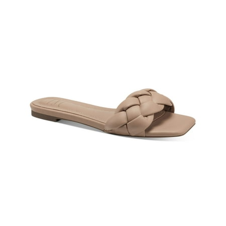 

INC Womens Beige Cushioned Braided Partee Square Toe Slip On Sandals Shoes 5.5 M