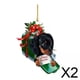 thumbnail image 1 of Colgante colgante,Adorno colgante navideño de perro salchicha,Adorno para árbol de Navidad Colgante para mochila,Espejo retrovisor del coche Colgante colgante para vacaciones,Decoración del, 1 of 8