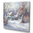 thumbnail image 2 of Designart "Country Home Winter Charm II" Winter Landscape Wall Art Prints, 2 of 7