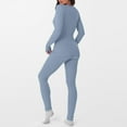 thumbnail image 4 of Women's Thermal Underwear Set Long Sleeve Loose Fit Layering Tops Comfort Leggings for Fall and Winter Light Blue XL, 4 of 5