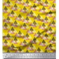 thumbnail image 1 of Soimoi Rayon Fabric Triangle Small Decor Fabric Printed Yard 56 Inch Wide, 1 of 1