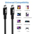 thumbnail image 6 of 0.5-3m Professional UHD Emark Chip 20Gbps PD 100W Fast Charging Line USB 3.2 Type-C to Type-C Cable Data Cord Video Wire 50CM, 6 of 8