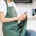 thumbnail image 3 of Shuaige Art Aprons For Painting Pottery Ceramics, Mens Women Kitchen Cooking Aprons Waterproof Green, 3 of 5