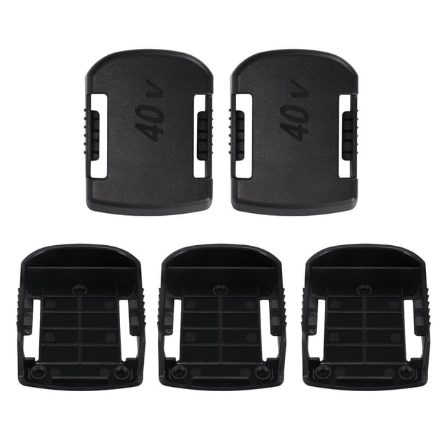 Batería Negros, Soporte De Batería Estable, Estante De Montaje En Pared, Estante De Almacenamiento De Batería Resistente A La Abrasión, Caja De Soporte De Batería De Alta Resistencia 5 Soportes Minnieouse TO002563-00