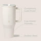 thumbnail image 2 of HydroJug Traveler - Botella de agua con asa y pajita abatible - Cabe en portavasos, vaso resistente a fugas, reutilizable, aislado, de acero inoxidable y base de goma - Regalos para mujeres y hombres, 2 of 4