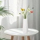 thumbnail image 1 of Jarrón de plástico esmaltado para arreglos florales | Decoración para sala y mueble de TV | Maceta para flores secas | Rosa, blanco y verde, 1 of 6