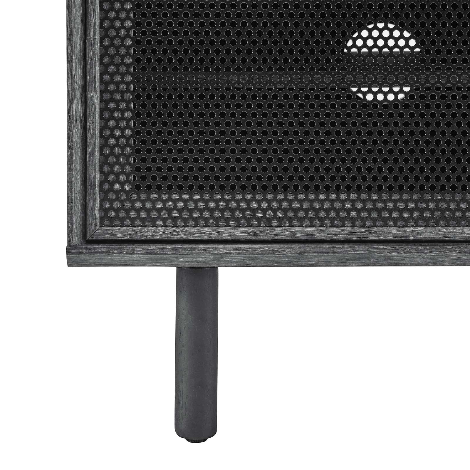 Modway Kurtis MDF and Particleboard TV Stand for TVs up to 52" in Charcoal