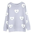 thumbnail image 4 of Yuyuzo Sweaters for Women Valentines Day Crewneck Long Sleeve Shirts Loose Casual Comfy Knit Pullover Tops, 4 of 6