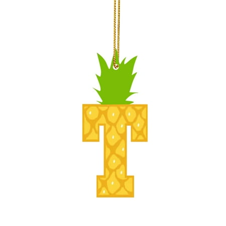 

26 Letters Yellow Pineapple Acrylic Pendant Funny 26 Letters Pendant Decoration For Party Decoration The 26 Letters Pendant Party Supplies Christmas Boots Crafts Valentine Mini Craft Pearls String