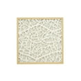 thumbnail image 3 of Decmode Large, Square, Modern Abstract Art White Paper Shadow Box Wall Decor, 23.5” x 23.5”, 3 of 4