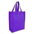 thumbnail image 2 of DALIX 10" Mini Shopping Totes Small Resuseable Bags for Women and Children in Purple-10 PACK, 2 of 6