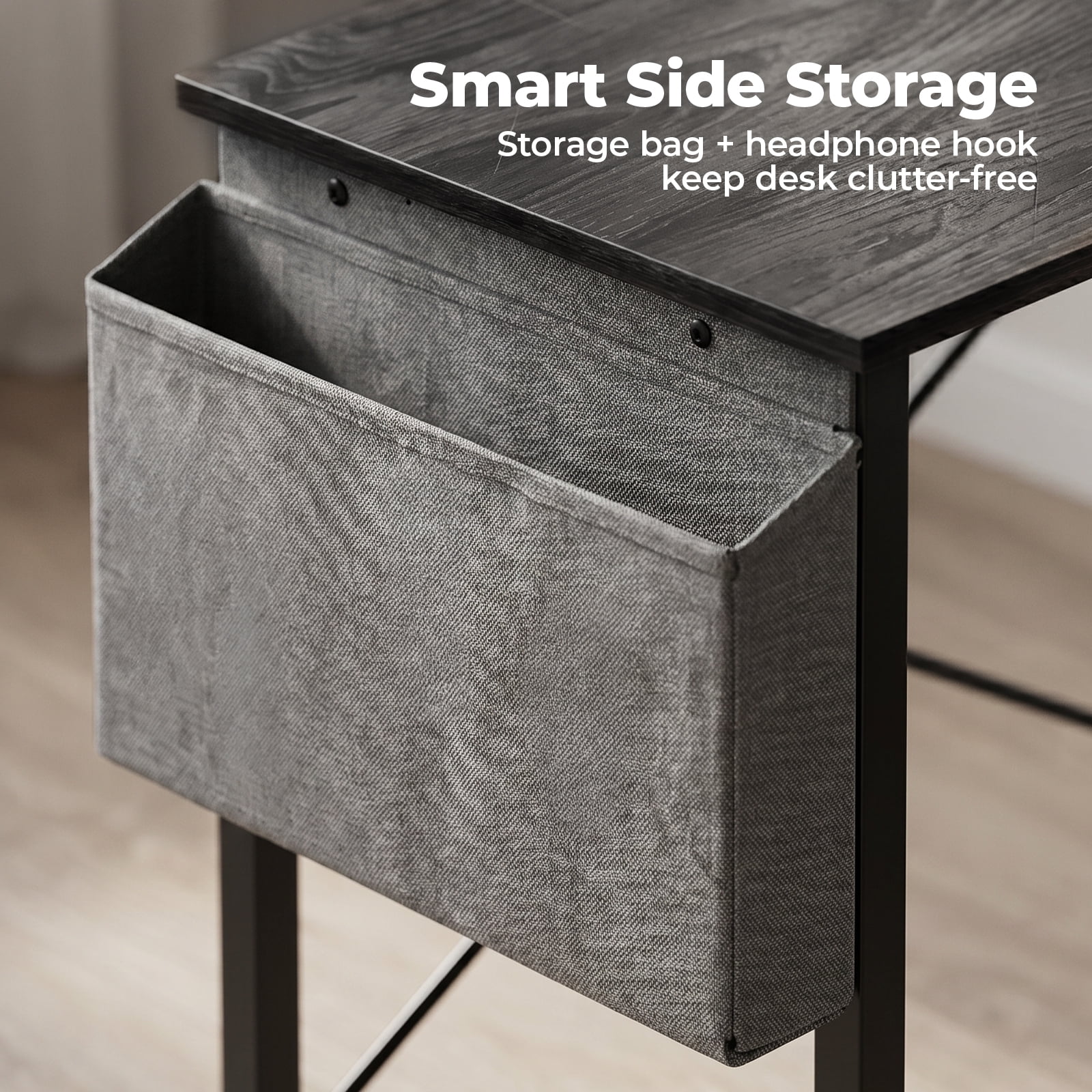 Alvantor 50-Inch L-Shaped Desk with CPU Stand for Home Office