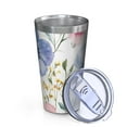 thumbnail image 2 of 16oz Tumblers Watercolor Floral Pattern Stainless Steel Vacuum Insulated Double Wall Travel Tumbler Cups Mug with Lid and Straw,Cleaning Brush for Coffee,Tea, 2 of 4