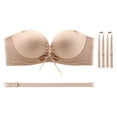 thumbnail image 5 of Strapless Bras for Women Non Slip Seamless Push Up Bra with Detachable Strap, 5 of 8