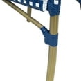 thumbnail image 6 of Baton Aluminum and Wicker Outdoor French Bistro Chairs, Set of 2, Navy Blue, White, and Wood Print, 6 of 7