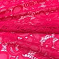 thumbnail image 3 of Stretch French Lace Embroidered Floral Florence 58" Wide Fabric (Fuchsia), 3 of 4