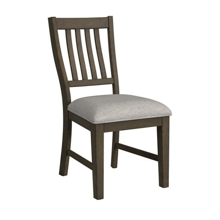 Picket House Furnishings Marietta Dining Side Chair Set - Gray Fabric in Brown