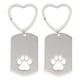 thumbnail image 1 of 2 llaveros conmemorativos de acero inoxidable para mascotas, colgante de recuerdo con huella de pata, para cenizas de perro y gato, joyería con placa de identificación para amantes de las mascotas., 1 of 7
