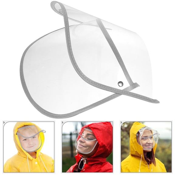 OFFIGAM Clear Brim Raincoat Hat with , Rain Accessory for Comfort and Visibility on Rainy Days
