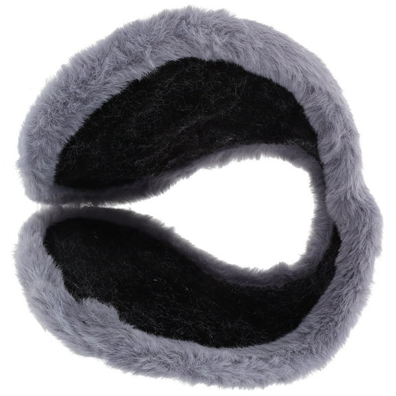TEHAUX Winter Men’s Grey Plush Earmuffs Soft Warm Ear Covers for Outdoor and Home Use Comfortable Stylish Winter Accessories