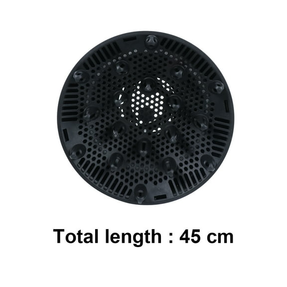 LOLIPPYY Hair Dryer Diffuser Attachment for Curly and Straight Hair, Soft Even Heat Distribution, Black Styling Tool