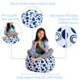 thumbnail image 3 of Posh Creations Stuffable Organizing Cover Only, Canvas, Kids,2ft, Blue Bubbles on White, 3 of 3