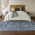 thumbnail image 6 of Addison Rugs Mayfield Washable Transitional Panel Navy Rectangle Rug, 3' x 5', 6 of 6